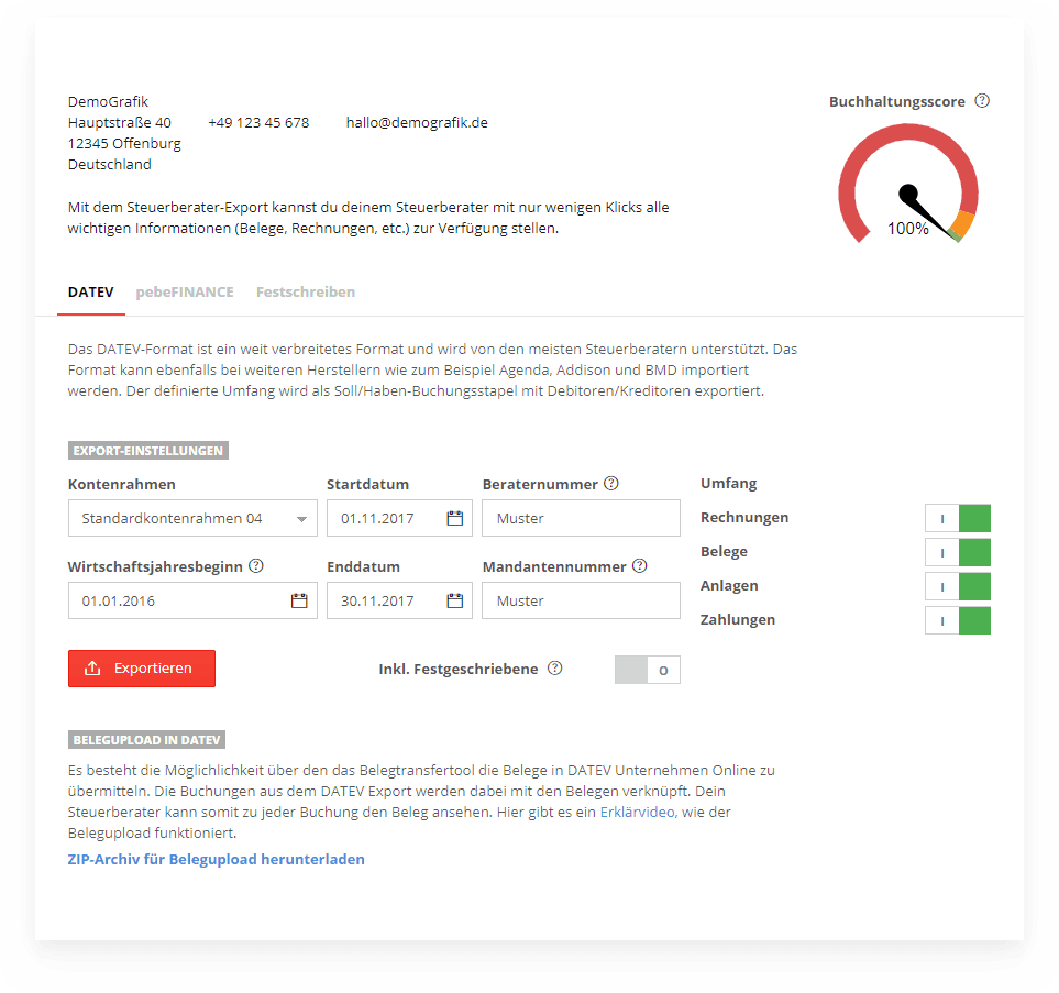 Arbeite mit deinem Steuerberater zusammen