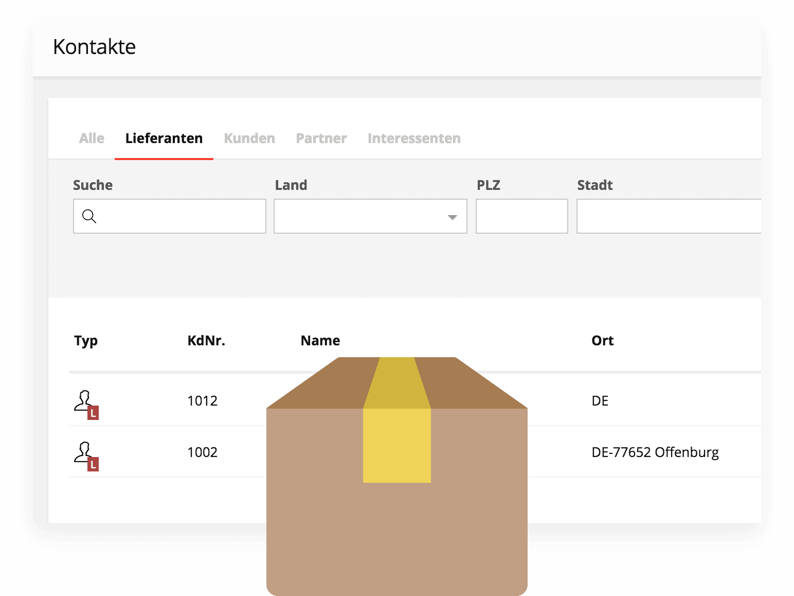 Lieferantenverwaltung mit sevDesk