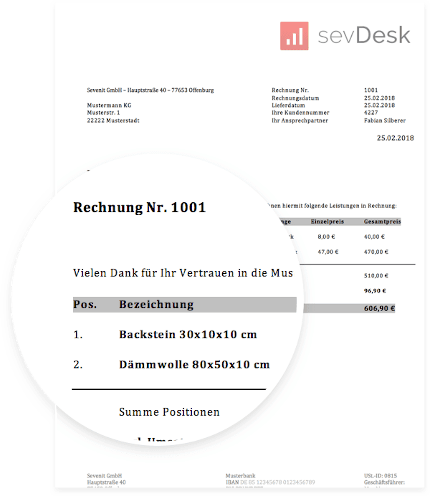 Rechnungsvorlage Dienstleistung Kostenlos Word Und Excel
