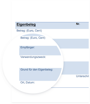 Kostenlose Eigenbeleg Vorlage mit Anleitung