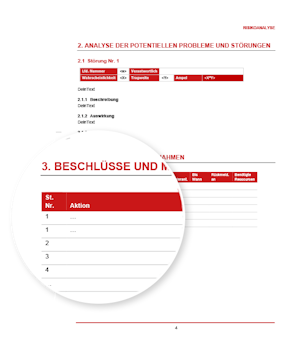 Kostenlose Risikoanalyse Vorlage mit Anleitung