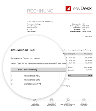 Rechnung In Die Schweiz Muster Kostenlos Zum Downloaden