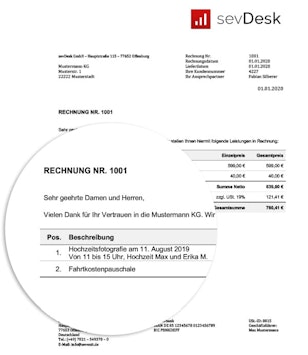 Rechnungsvorlage Fur Fotografen Kostenlos Word Excel