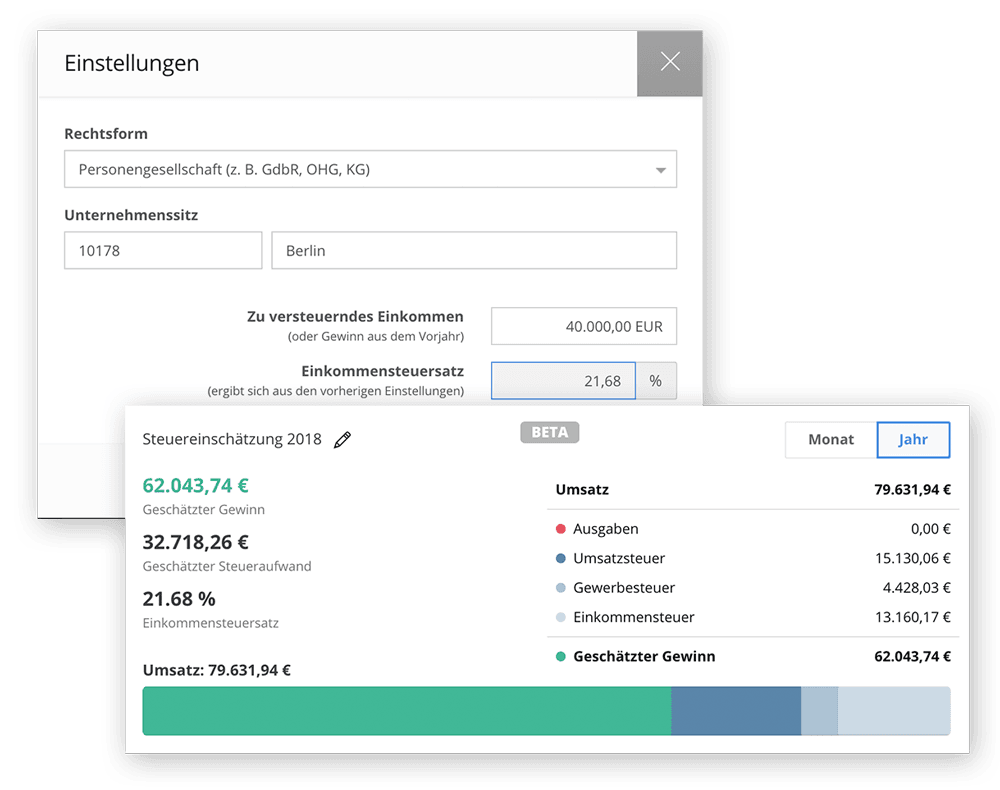 Keine Überraschungen mit dem Steuereinschätzungs-Rechner