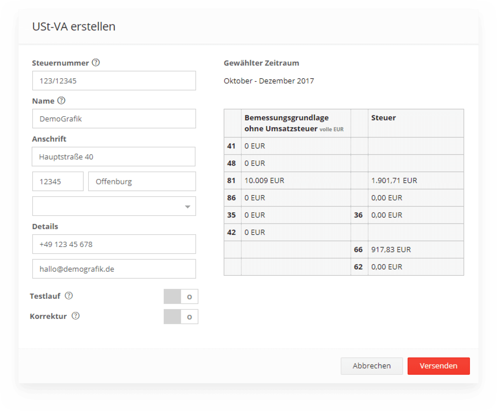 Umsatzsteuervoranmeldung mit sevDesk