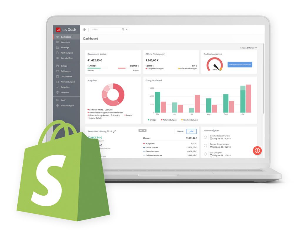 Shopify & sevDesk