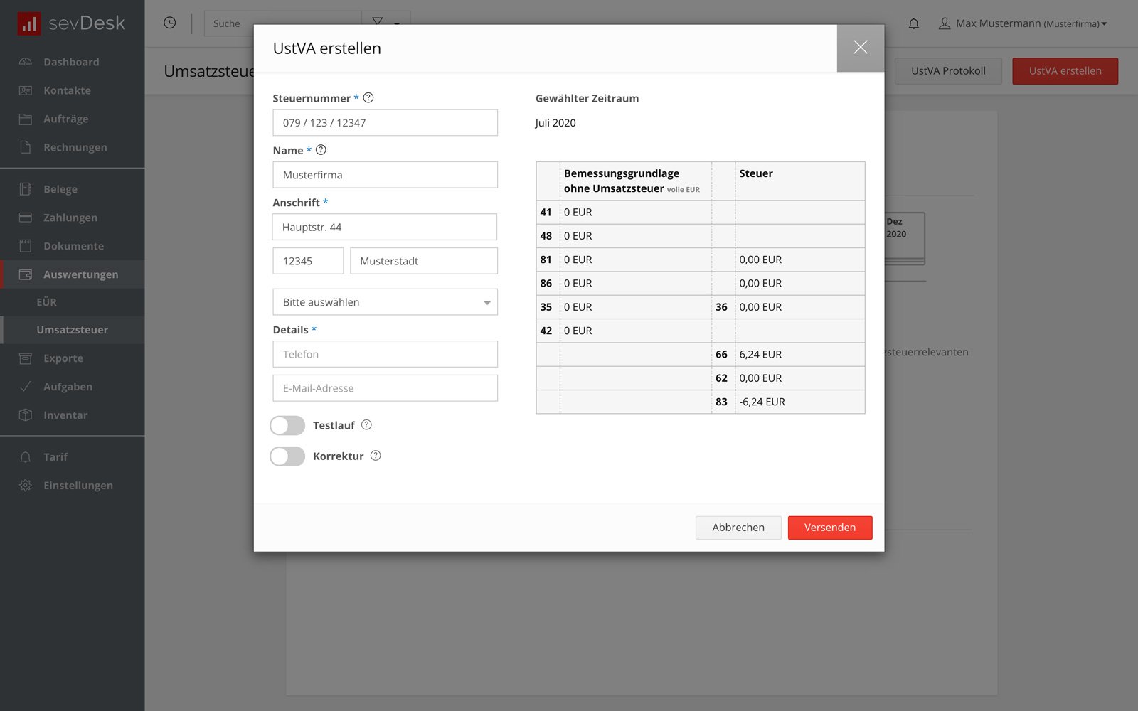 Steuererklärung vorbereiten