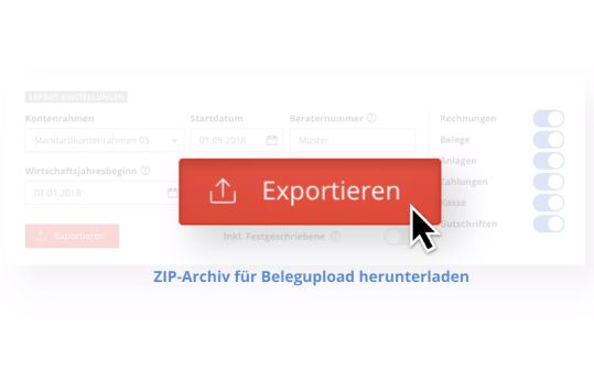 Exportmöglichkeiten aus sevDesk und dem Steuerberaterportal