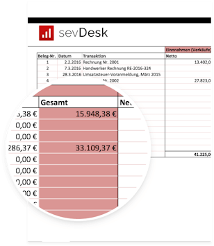 Kostenlose EÜR Vorlage für Excel