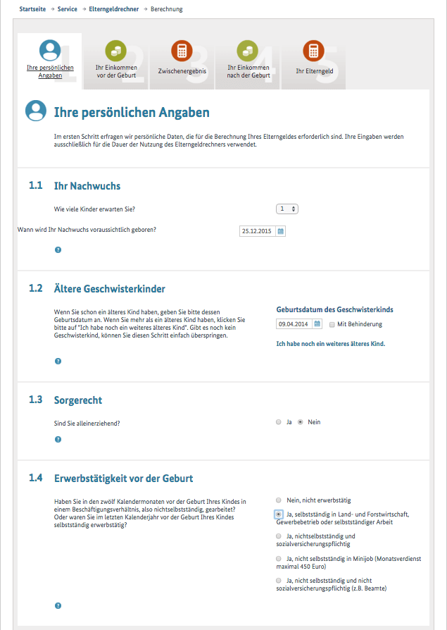 Elterngeld-rechner
