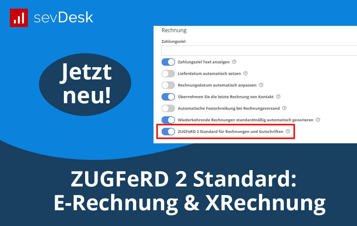 ZUGFeRD 2 Standard (E-Rechnung)