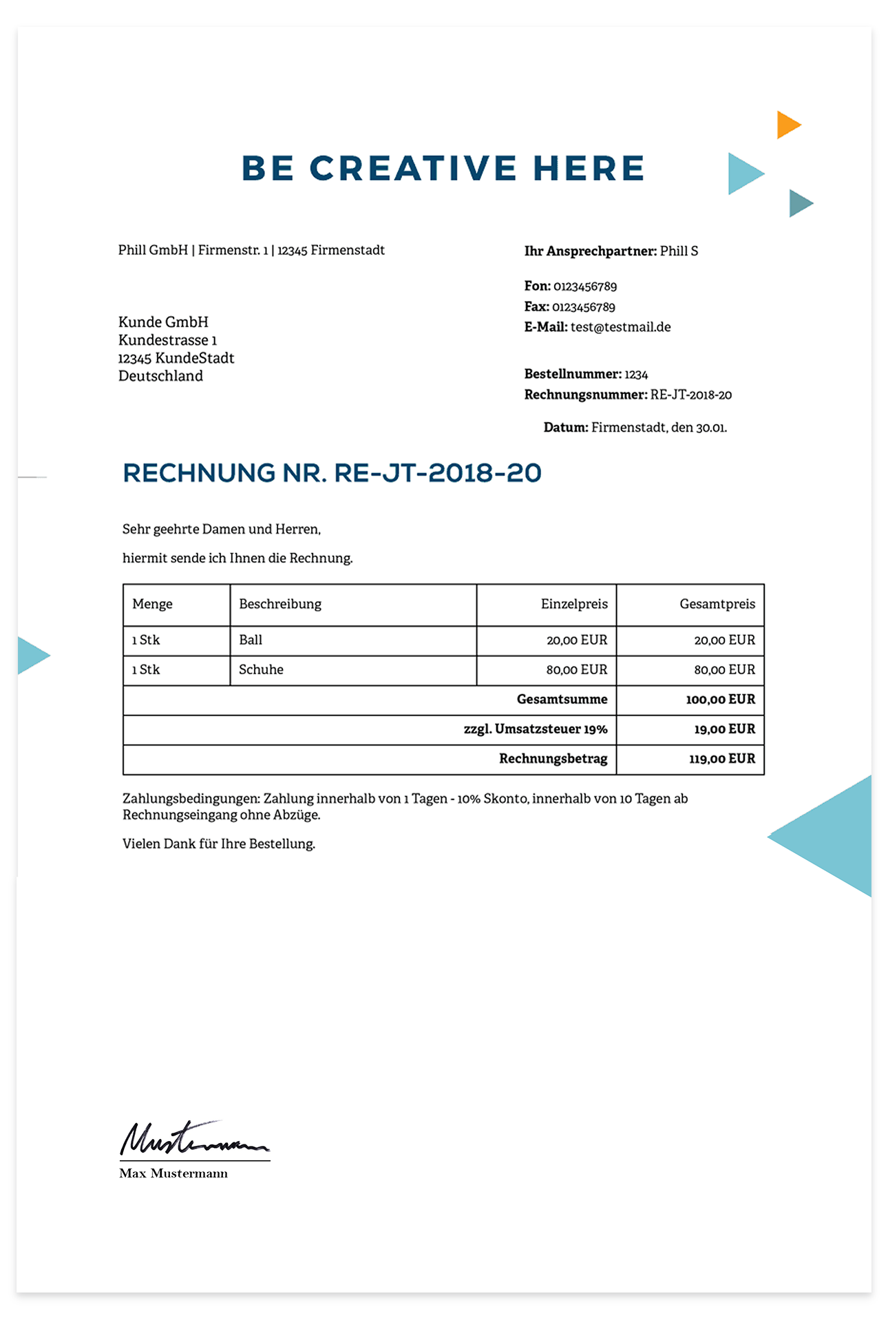 Professionelle Rechnungen schreiben