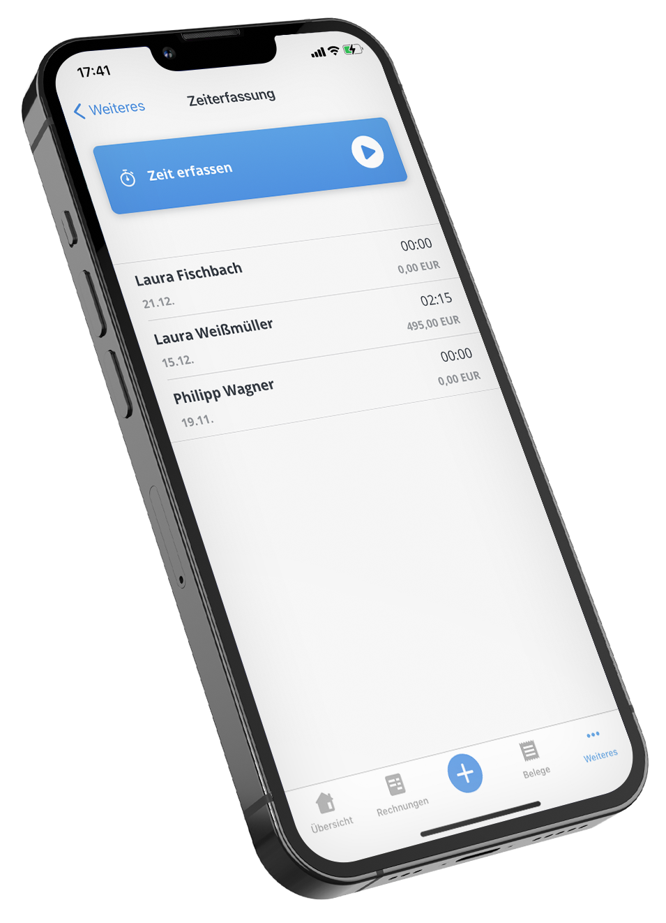 Flexibel arbeiten mit der mobilen Zeiterfassung