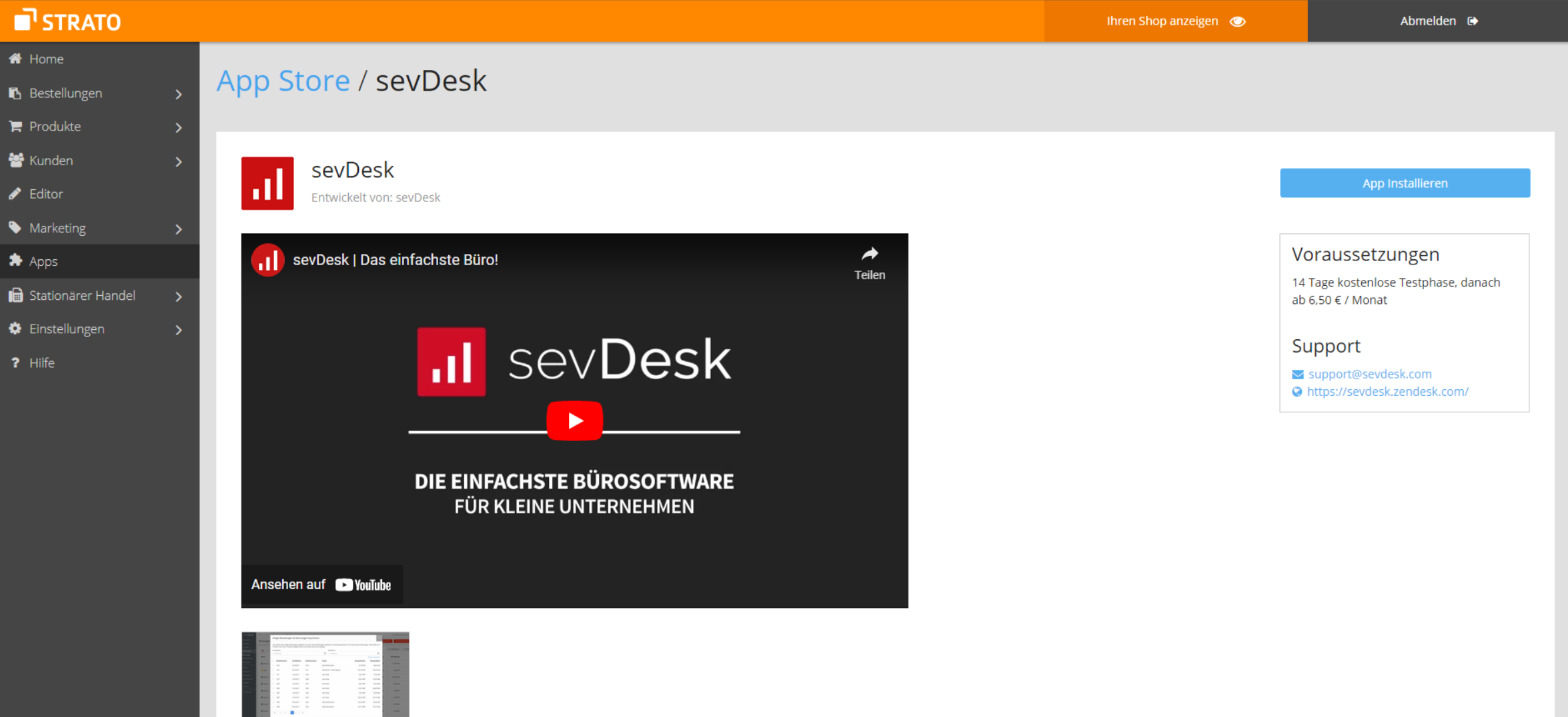 So verbindest du STRATO mit sevDesk