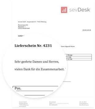 Lieferschein Vorlage Muster für Word und Excel