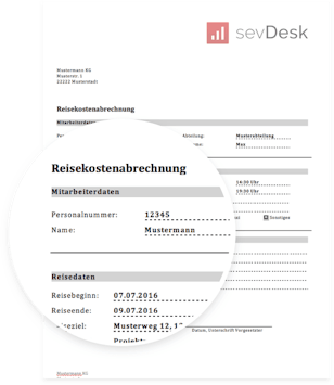 Reisekostenabrechnung Vorlage Muster für Word