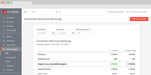 einnahmen ausgaben rechnung