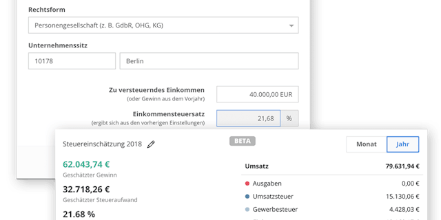 Steuerprognose für Abgaben